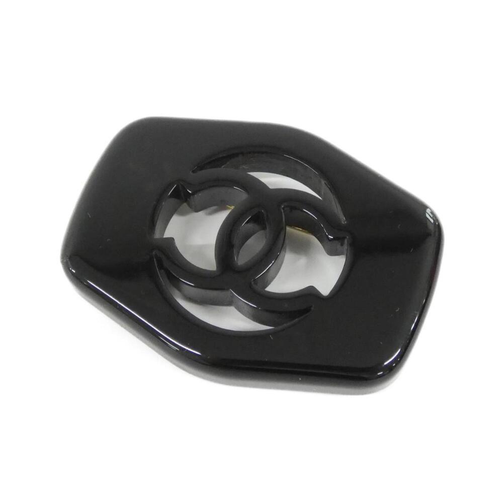 CHANEL Authentic Black Brooch